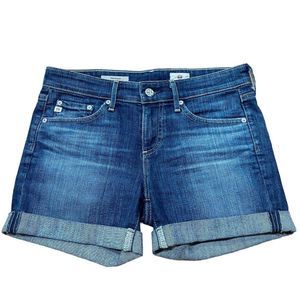 AG Adriano Goldschmied Jean Denim Shorts Womens 24 Hailey Ex-Boyfriend Roll Up